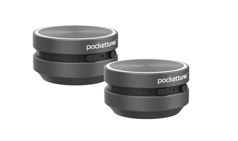 PocketTunes Bone Conduction Instant Mini Speakers with Bluetooth Wireless Technology, Pack of 2 (... | Walmart (US)