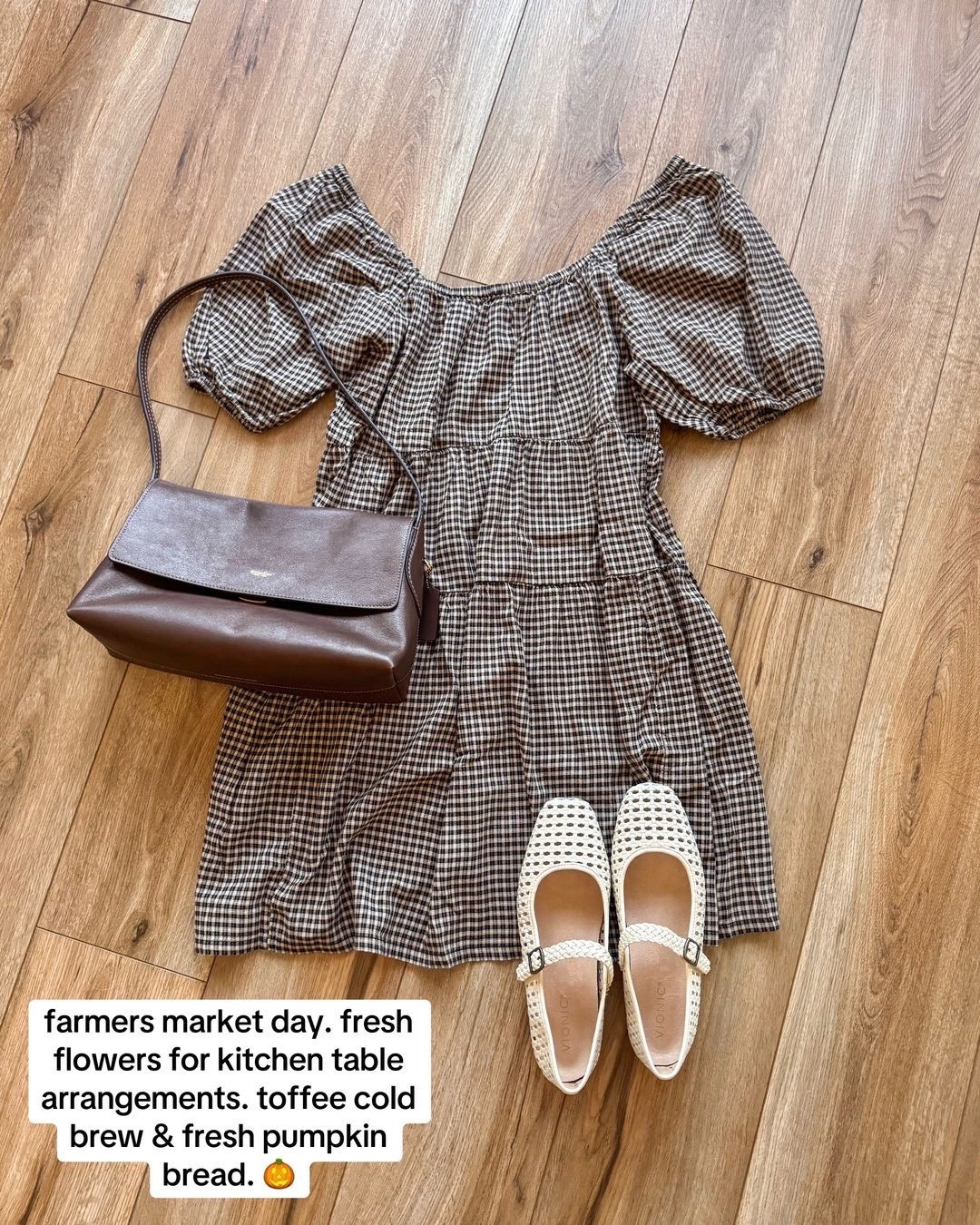warm weather fall outfit. 100% gingham dress 🤎

#LTKSeasonal #LTKootd #LTKSaleAlert