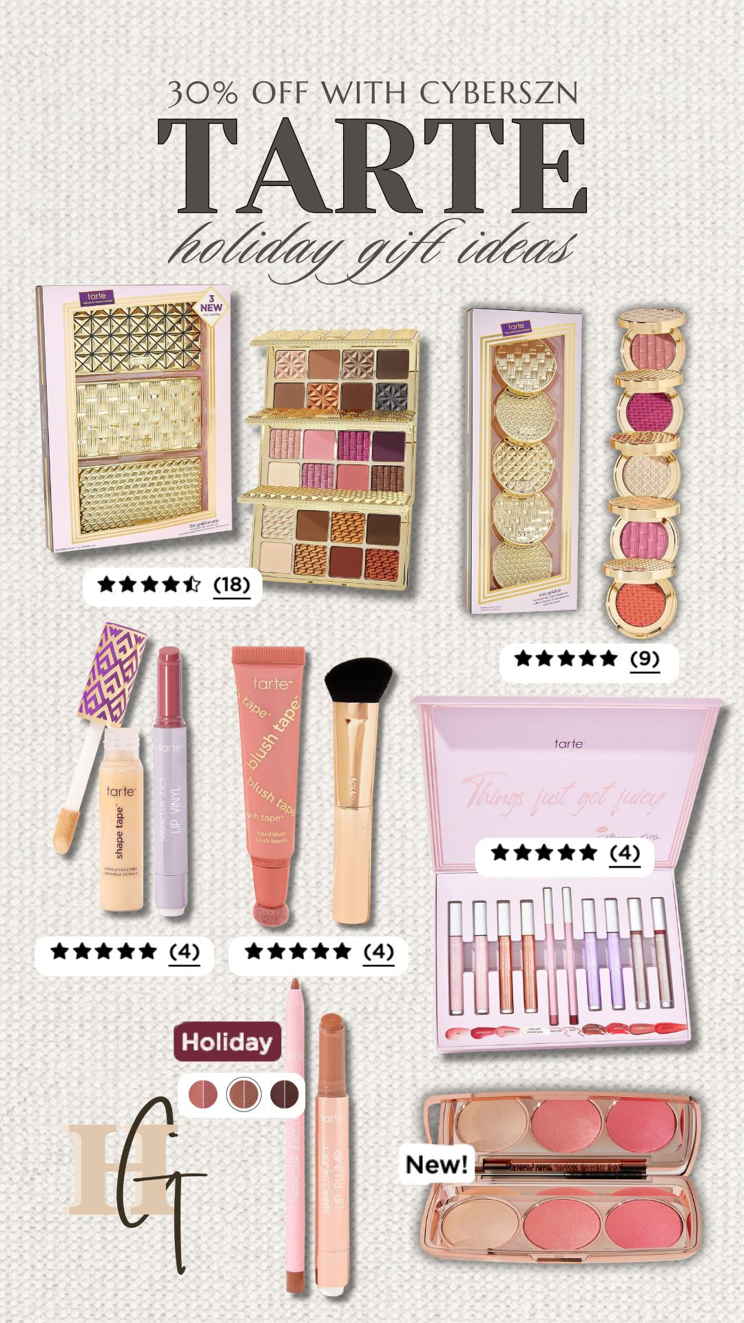 🚨‼️ Sale Alert!! 30% off Tarte using code: CYBERSZN!!❄️🎁 so many awesome gift options! 

cyber week / cyber sale / cyber week deals / cyber monday / black friday / black friday deals / black friday sales / tarte / makeup deals / sale, sale alert Tarte / Tarte sale / lip gloss / lipstick / mascara / concealer / natural makeup favorites / loose powder / Tarte best sellers / beauty finds / Holley Gabrielle 

 

#LTKCyberWeek #LTKSaleAlert #LTKGiftGuide