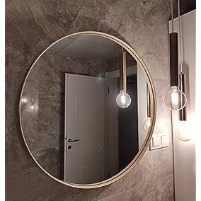 Wood Frame Round Mirror-27,6 Inch... | Amazon (US)