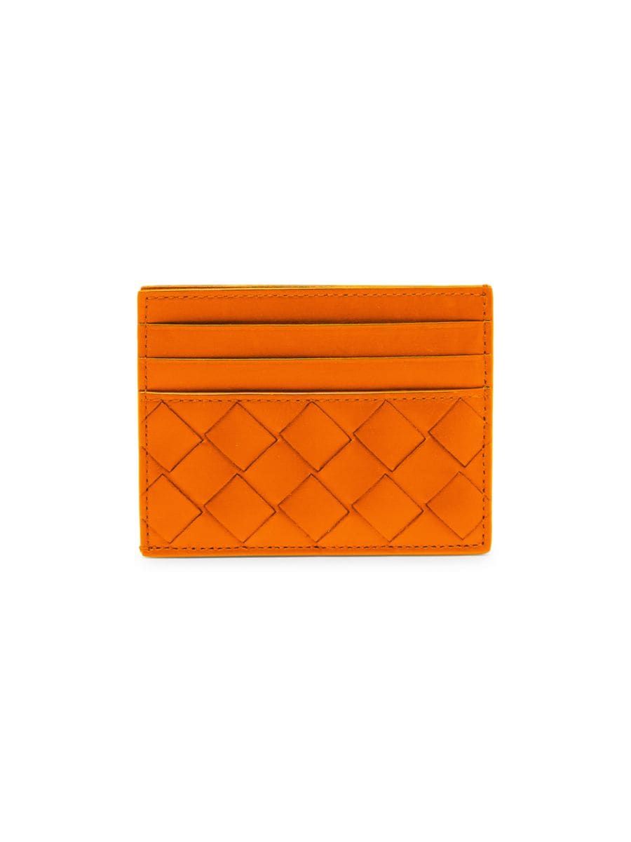 Bottega Veneta Woven Leather Card Case | Saks Fifth Avenue