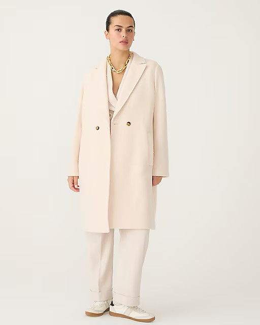 Tall new Daphne topcoat in Italian boiled wool | J. Crew US