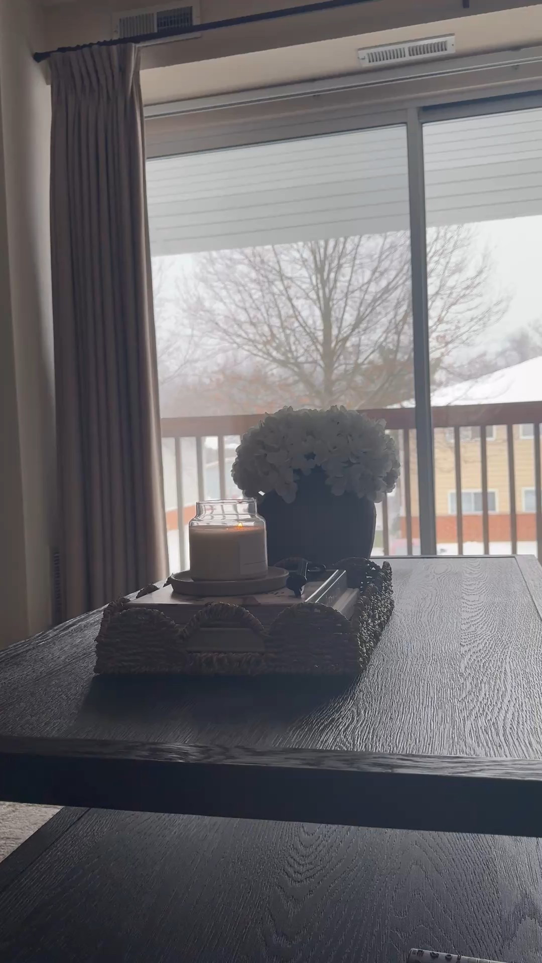 Coffee table setting, scallop tray, beige vase, living room decor, neutral decor, white hydrangea stems, beige curtains 

#LTKHome #LTKSeasonal #LTKSaleAlert