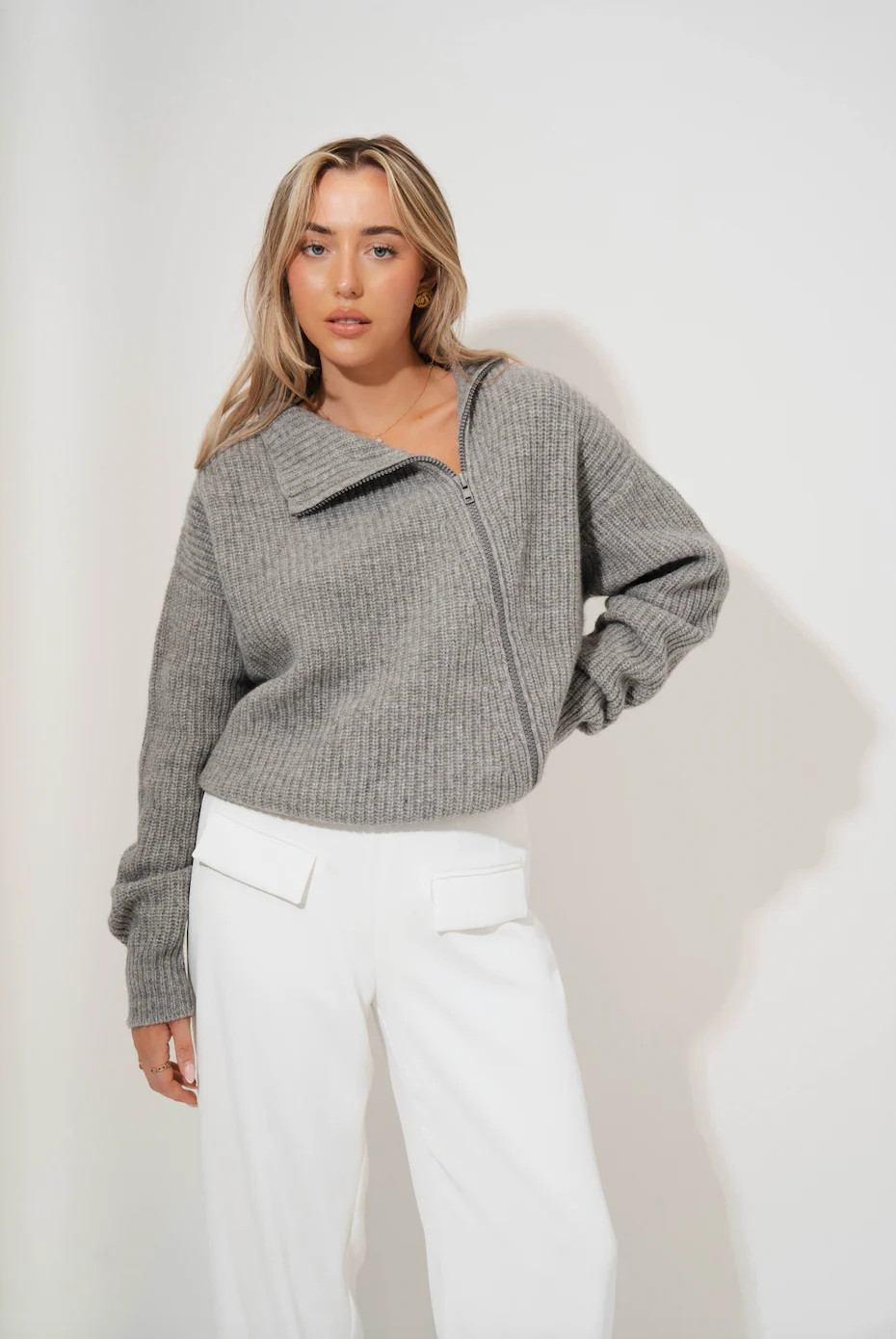Wool Zip Jumper | Odd Muse