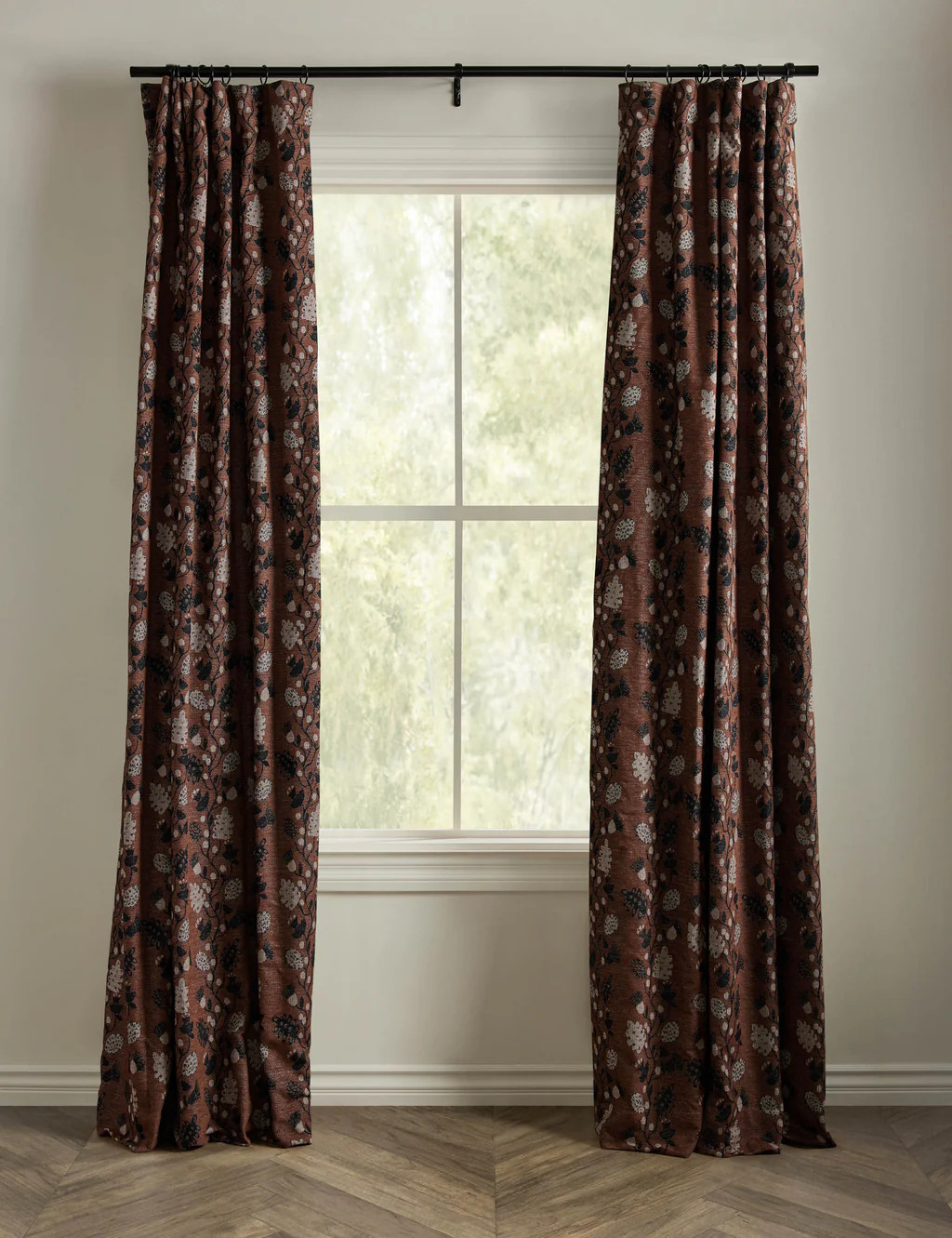 Vini Botanical Jacquard Curtain Panel by Sarah Sherman Samuel | Lulu and Georgia 