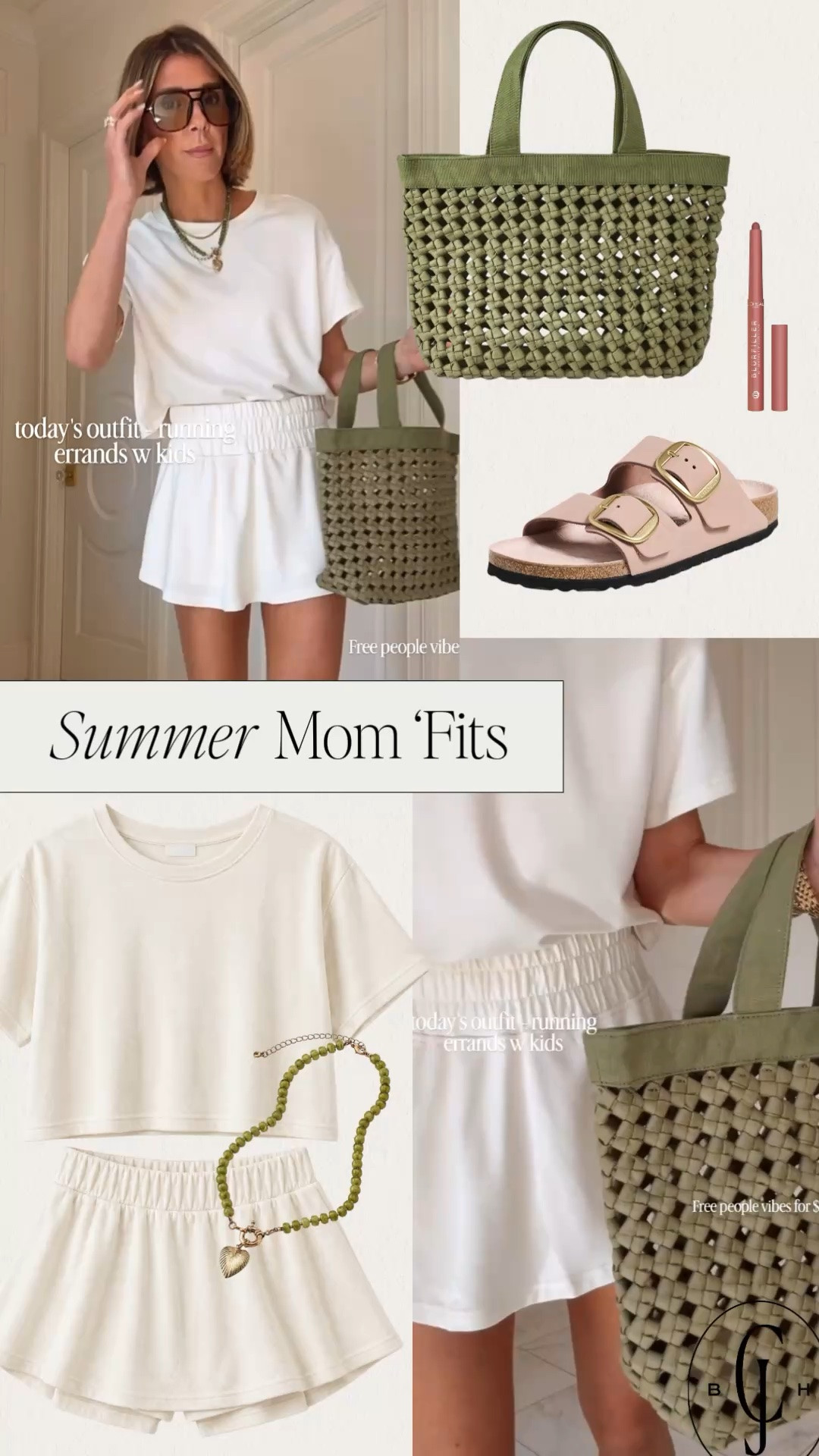 Today’s OOTD for running errands with the kids.
Wearing size small in the set - if in between sizes size up for length in shorts.

#LTKsummer #LTKstyletip
