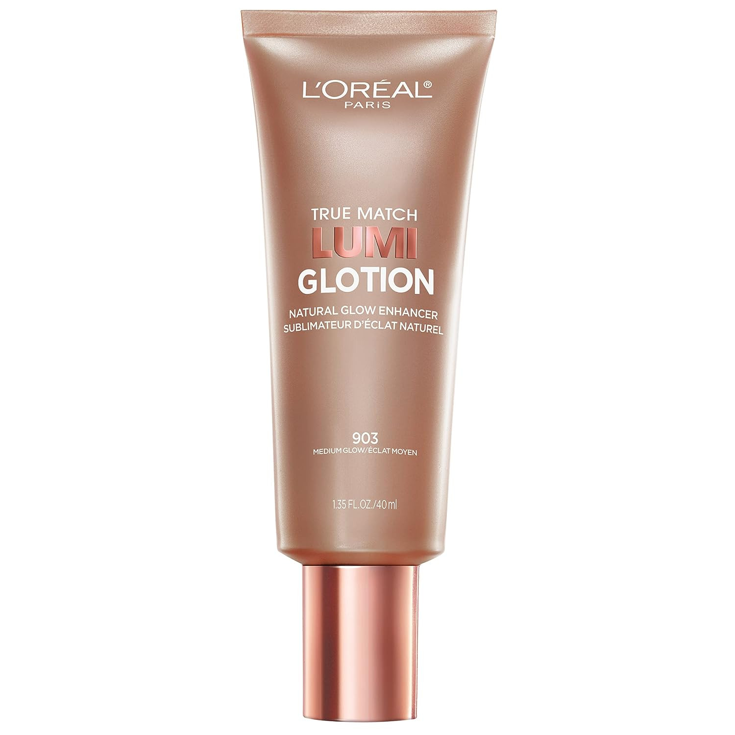 L'Oreal Paris Makeup True Match Lumi Glotion, Natural Glow Enhancer, Illuminator Highlighter, Bronzing Drops For a Sun-Kissed Glow, 903 Medium | Amazon (US)