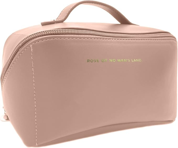 SLIFOUE Large Capacity Travel Cosmetic Bag,Makeup Bag,Waterproof Portable PU Leather Makeup Organ... | Amazon (US)