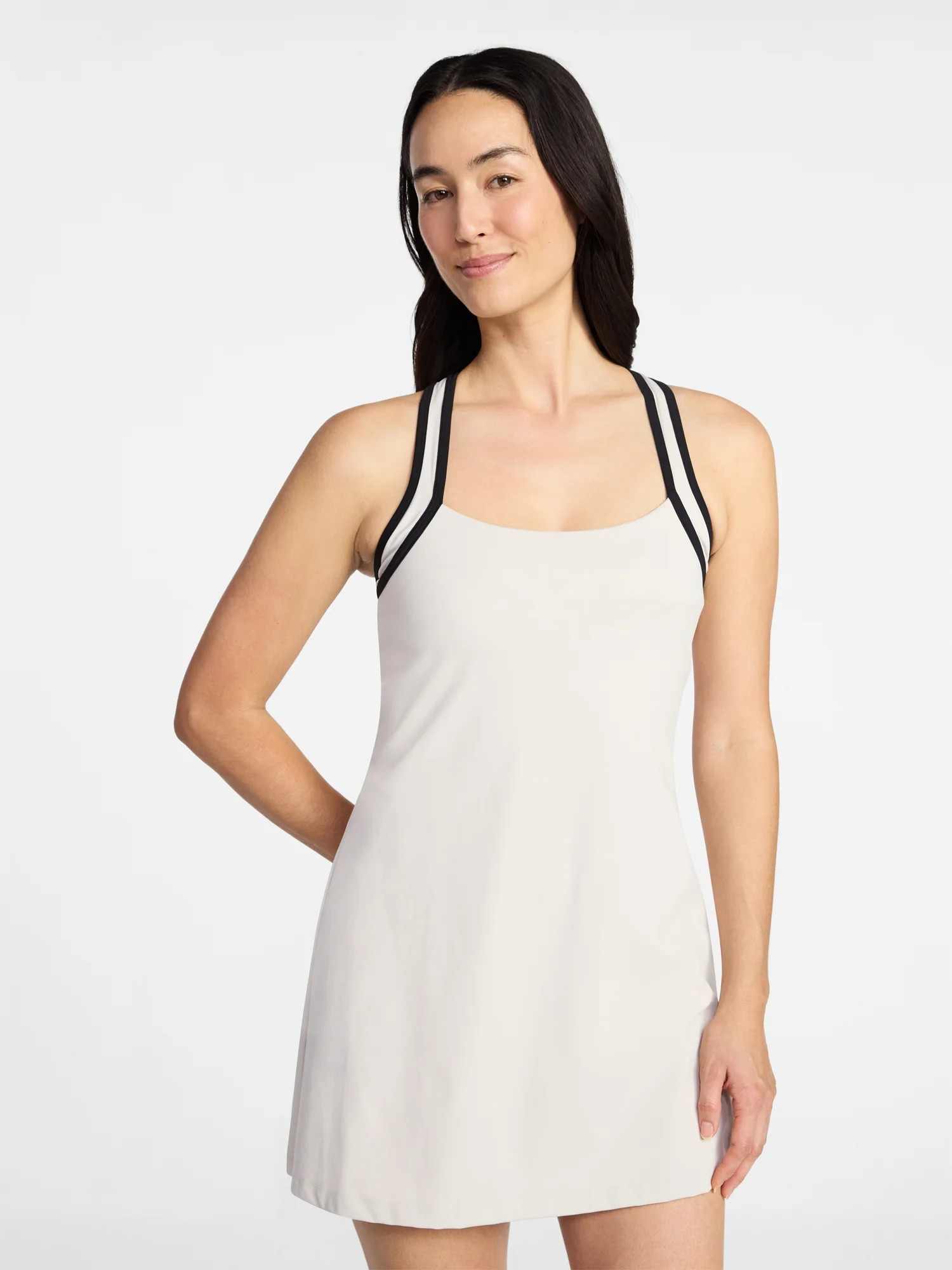 Avia Women's Criss Cross Back Piped Trim Active Dress, Sizes XS-4X | Walmart (US)