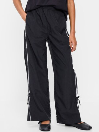 High-Waisted Bow Parachute Pants for Girls | Old Navy (US)