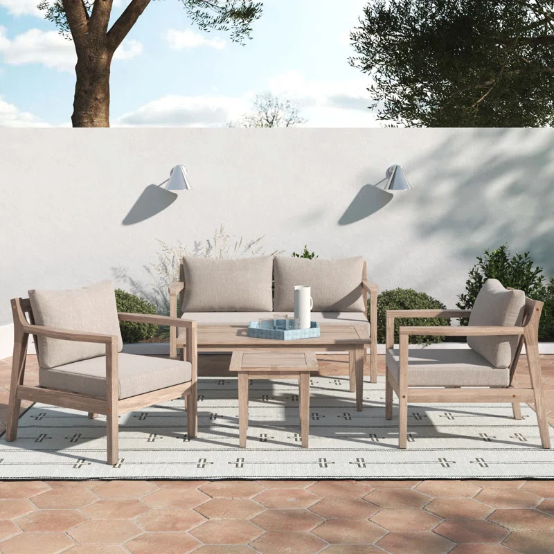 Amina 5 Piece Sofa Seating Group with Cushions | Wayfair North America