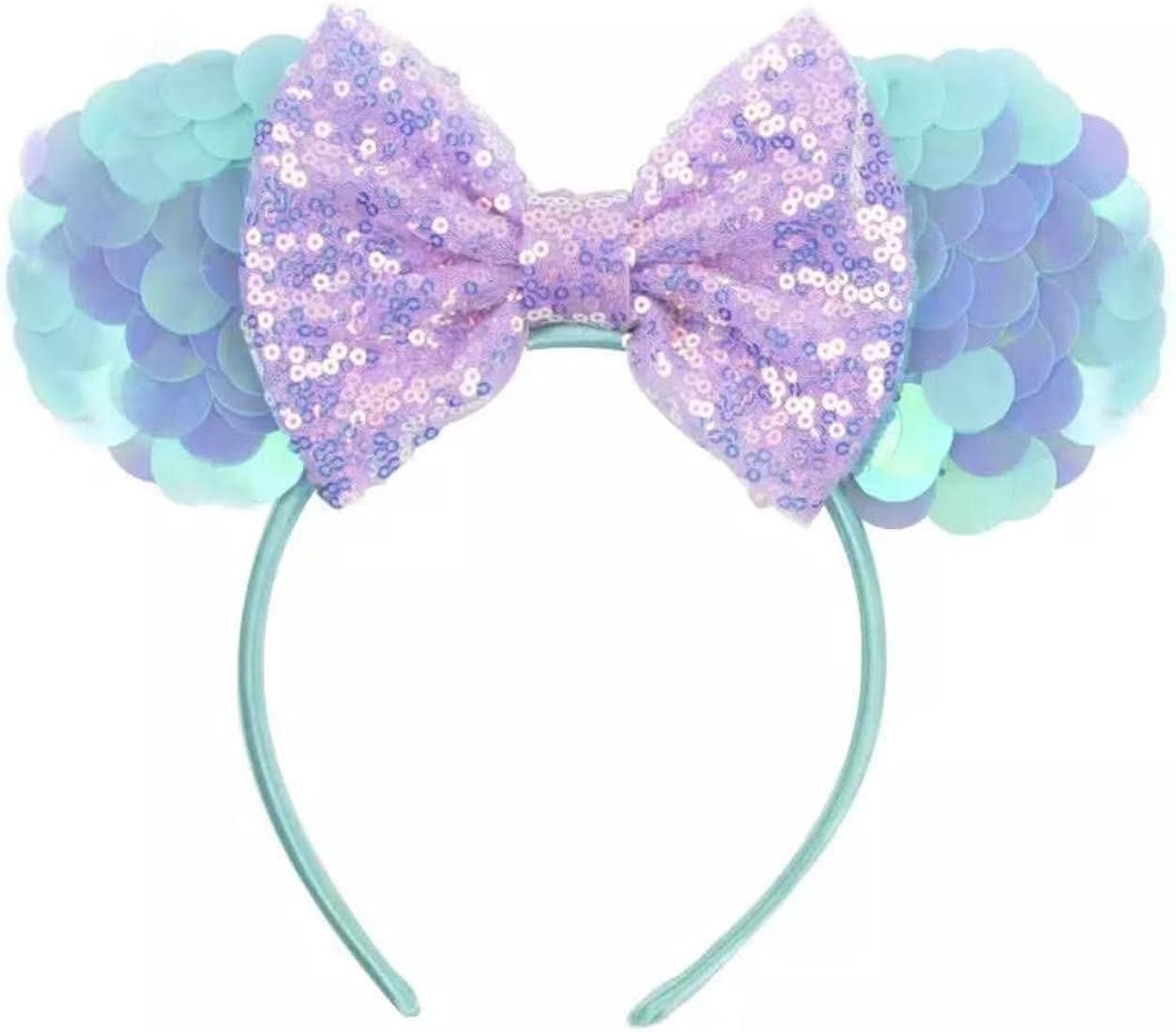 CL GIFT Ariel Mickey Ears, Ariel Ears, Littler Mermaid Ears, Little Mermaid Mickey Ears, Purple M... | Amazon (US)
