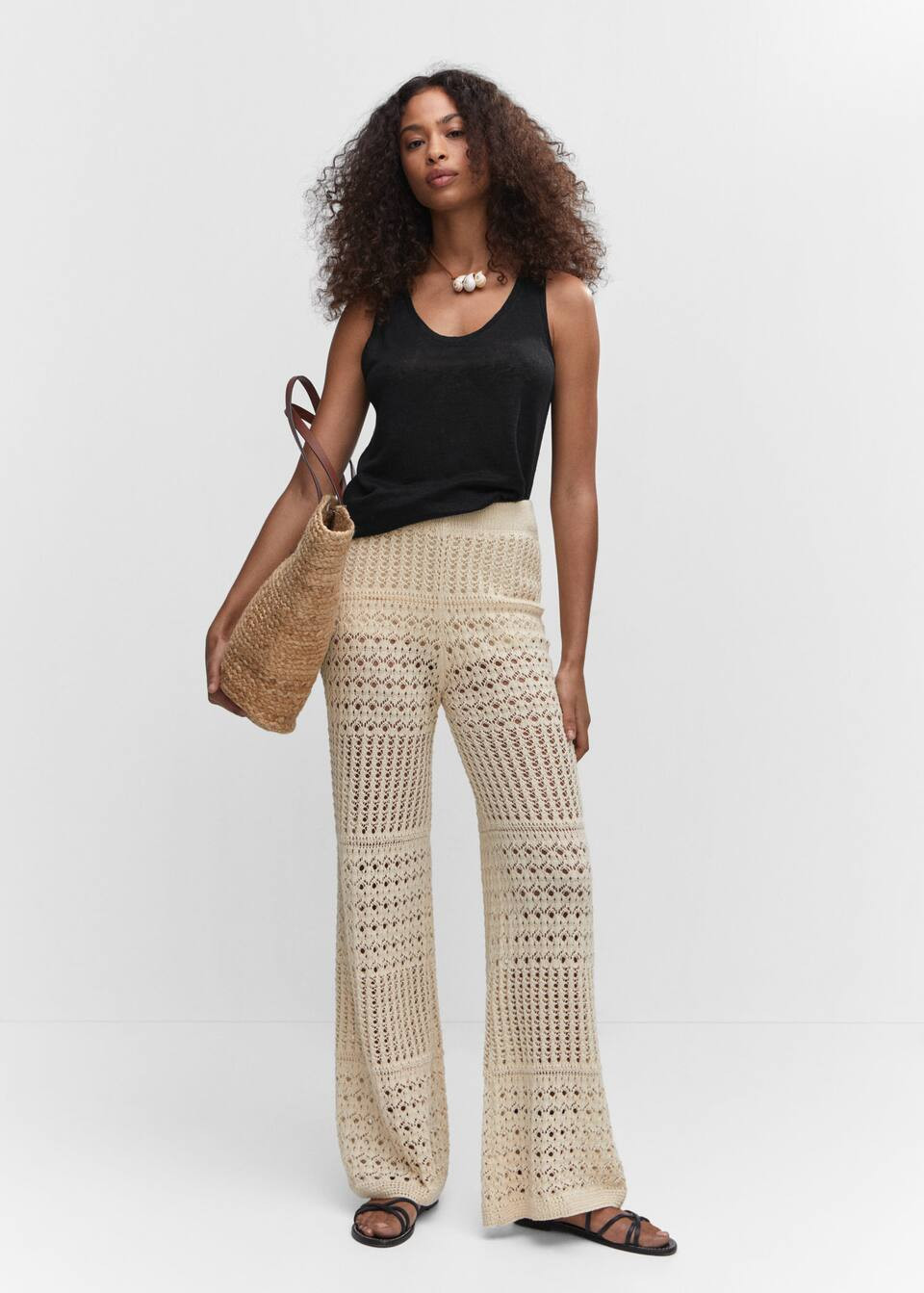 Top spallini lino | Mango IT