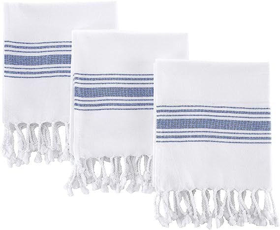 Hand Towels for Bathroom (Set of 3) Boho Turkish Kitchen Towels, Decorative Farmhouse Towels for ... | Amazon (US)