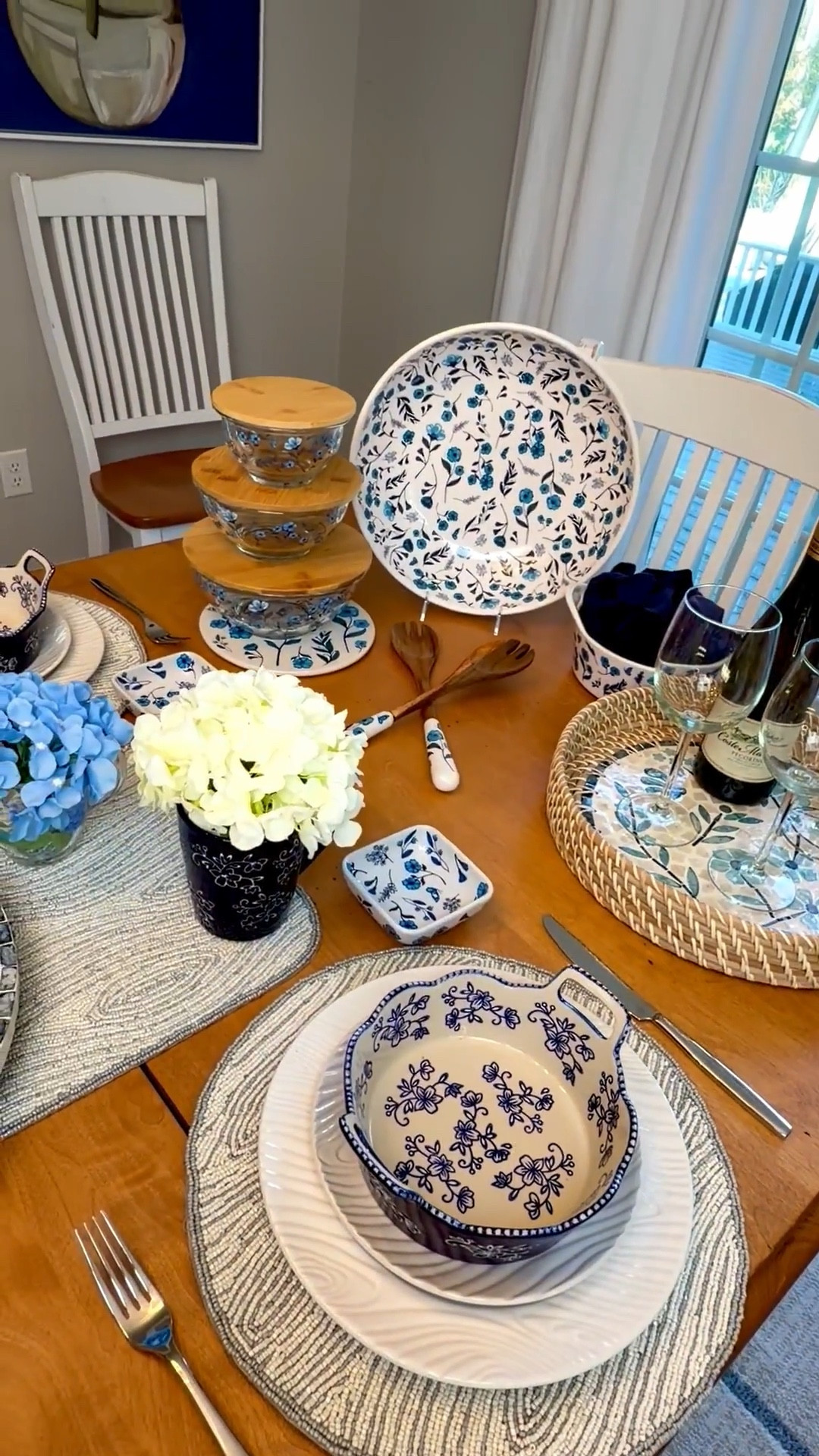 A fresh tablescape is my favorite way to celebrate spring🪻I styled this stunning table using my Indigo Blooms, Blue Floral Lace, and White Woodland collections, and I love how the mix of patterns and textures brings everything together. It feels soft, layered, and perfect for welcoming the new season 💙 Shop this tablescape! 

#LTKfoodie #LTKHome #LTKSeasonal