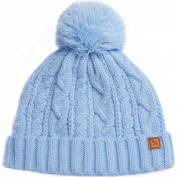 Classic Cable Knit Hat, Sky Blue | Maisonette