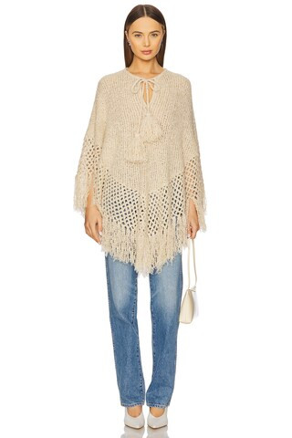 By Malene Birger Gintana Poncho in Oyster Gray from Revolve.com | Revolve Clothing (Global)