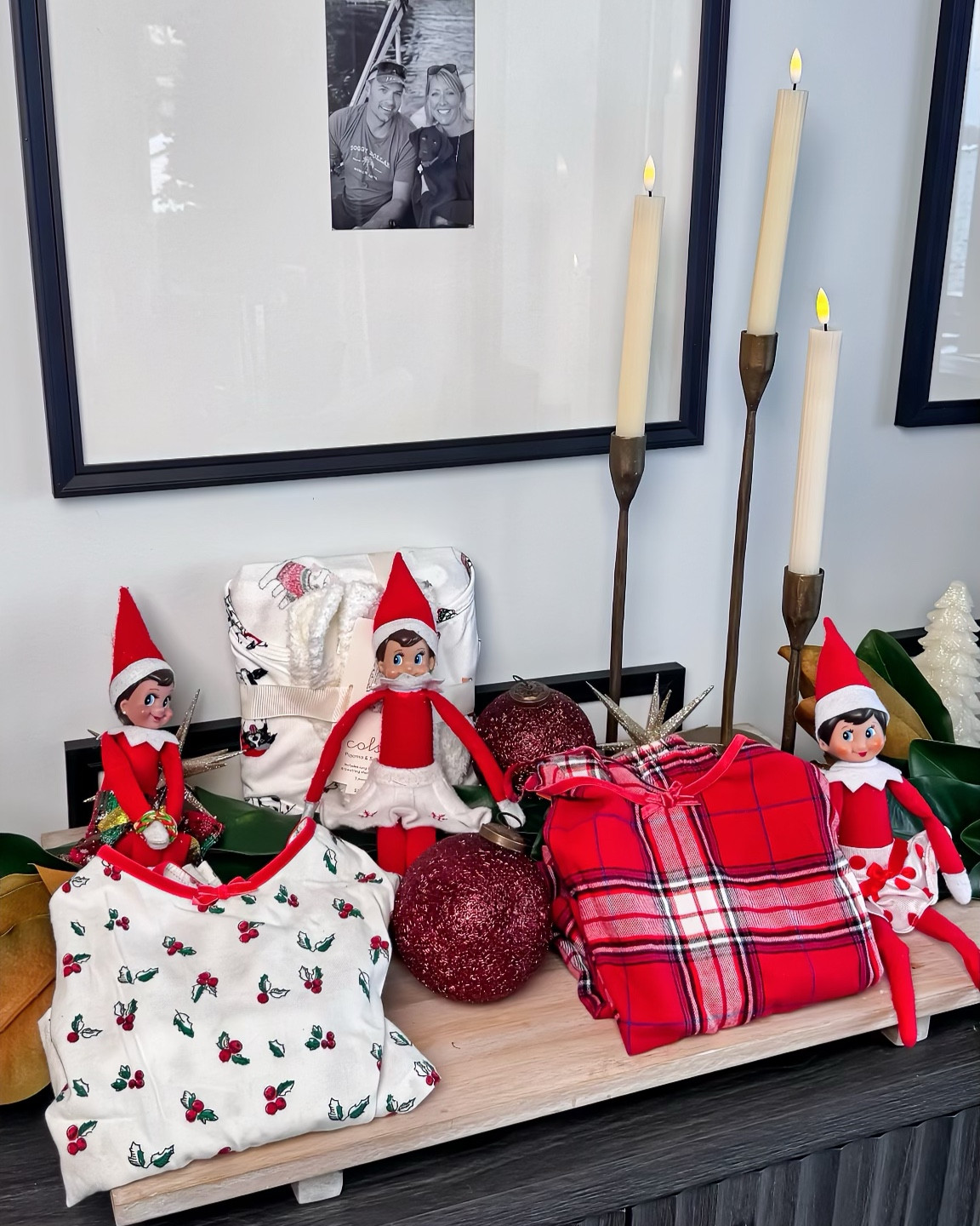 Every year since my girls were little, the wolfs showed up the day after Thanksgiving with a pair of holiday pajamas for each of them. 

People often ask me why we have three elf’s and think I’m crazy for hiding three. But the truth is, it’s kit hard. I simply hide them all in the same place.  But most importantly, I wanted my daughters to have a nostalgic piece of their childhood when they one day have their own children   

#LTKFindsUnder50 #LTKHoliday #LTKHome