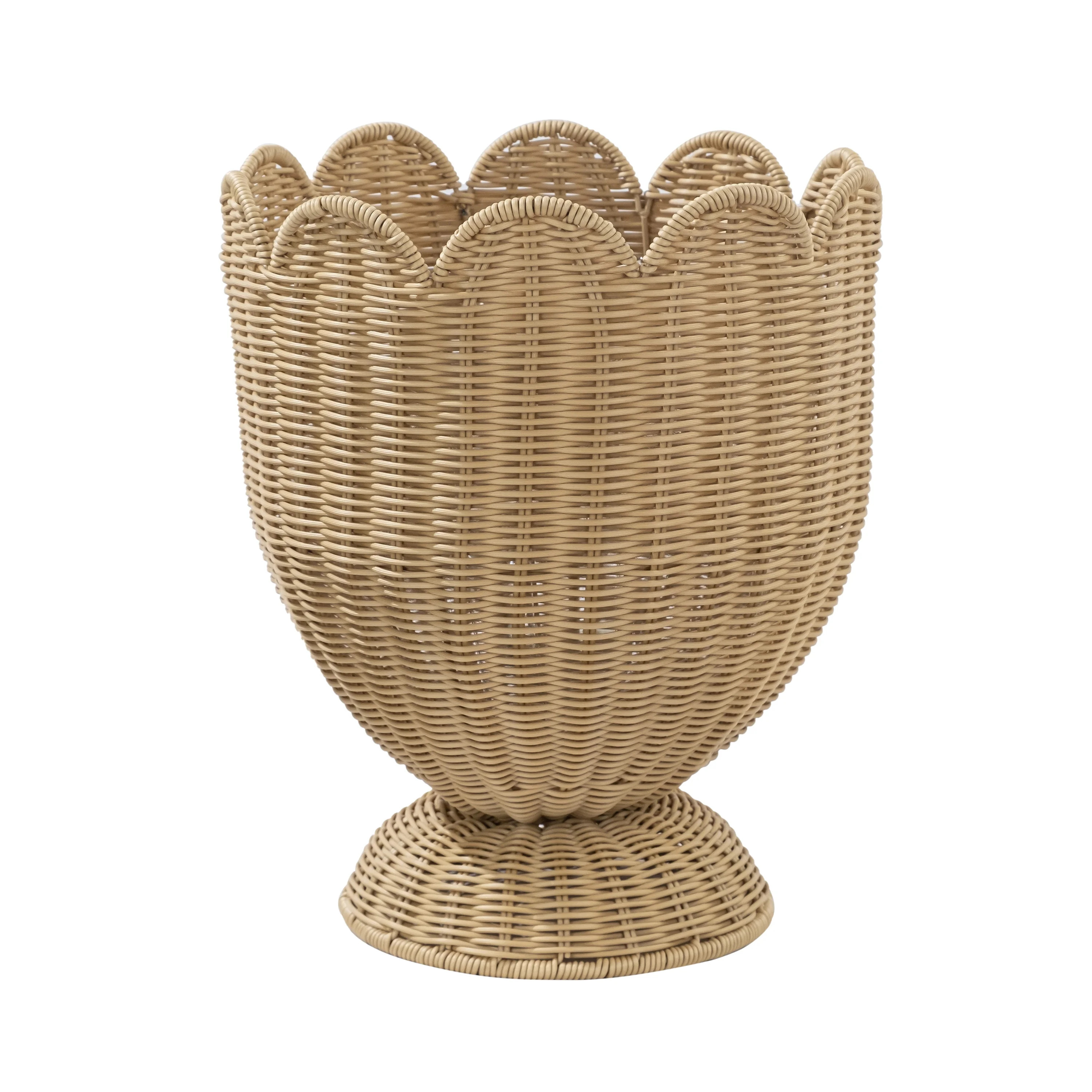 My Texas House Hand Woven Scalloped Patriotic Planter 14in x 12in | Walmart (US)