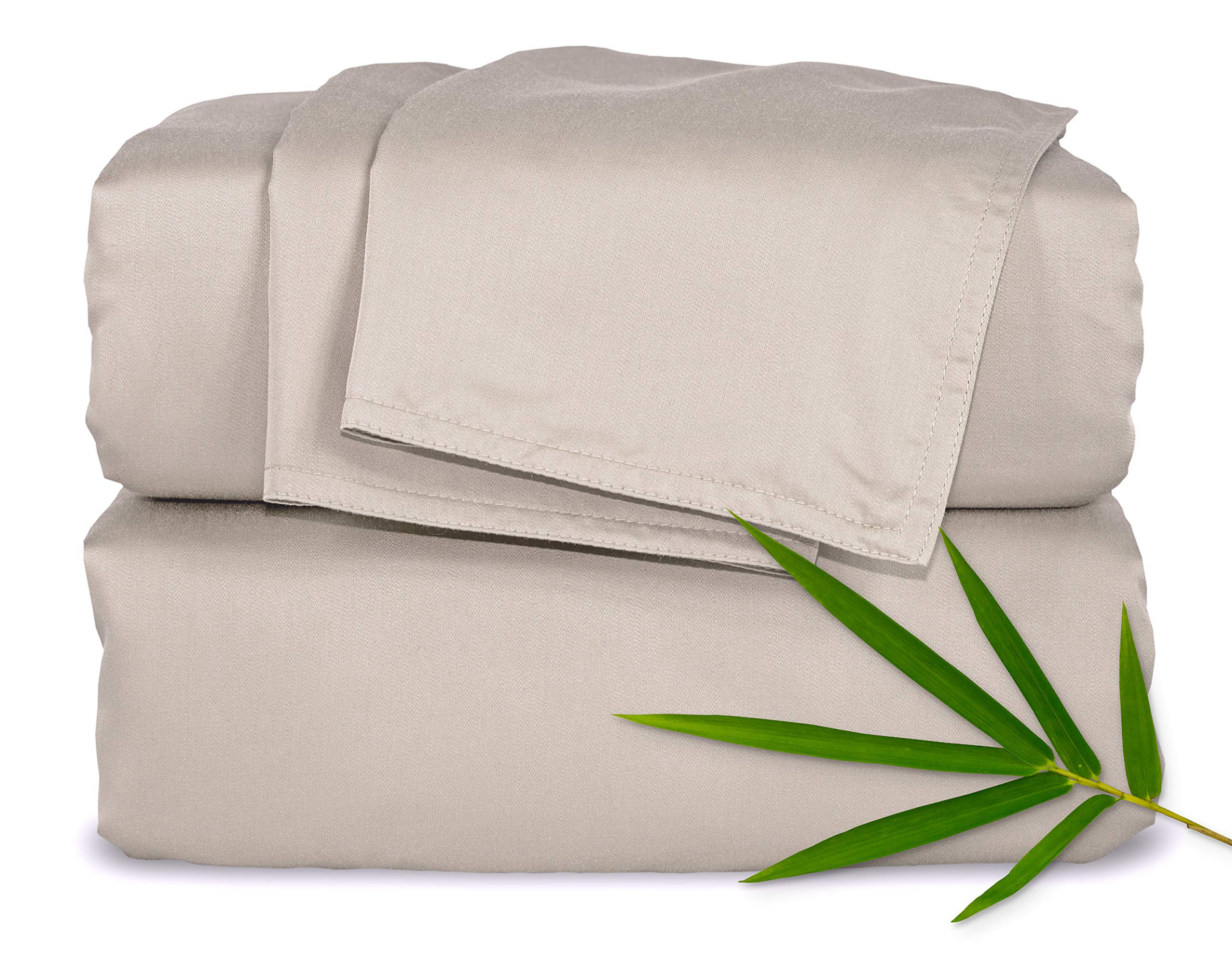 King Sheets by Pure Bamboo, Genuine 100% Organic Viscose Derived from Bamboo Bed Sheet Set, Luxur... | Amazon (US)