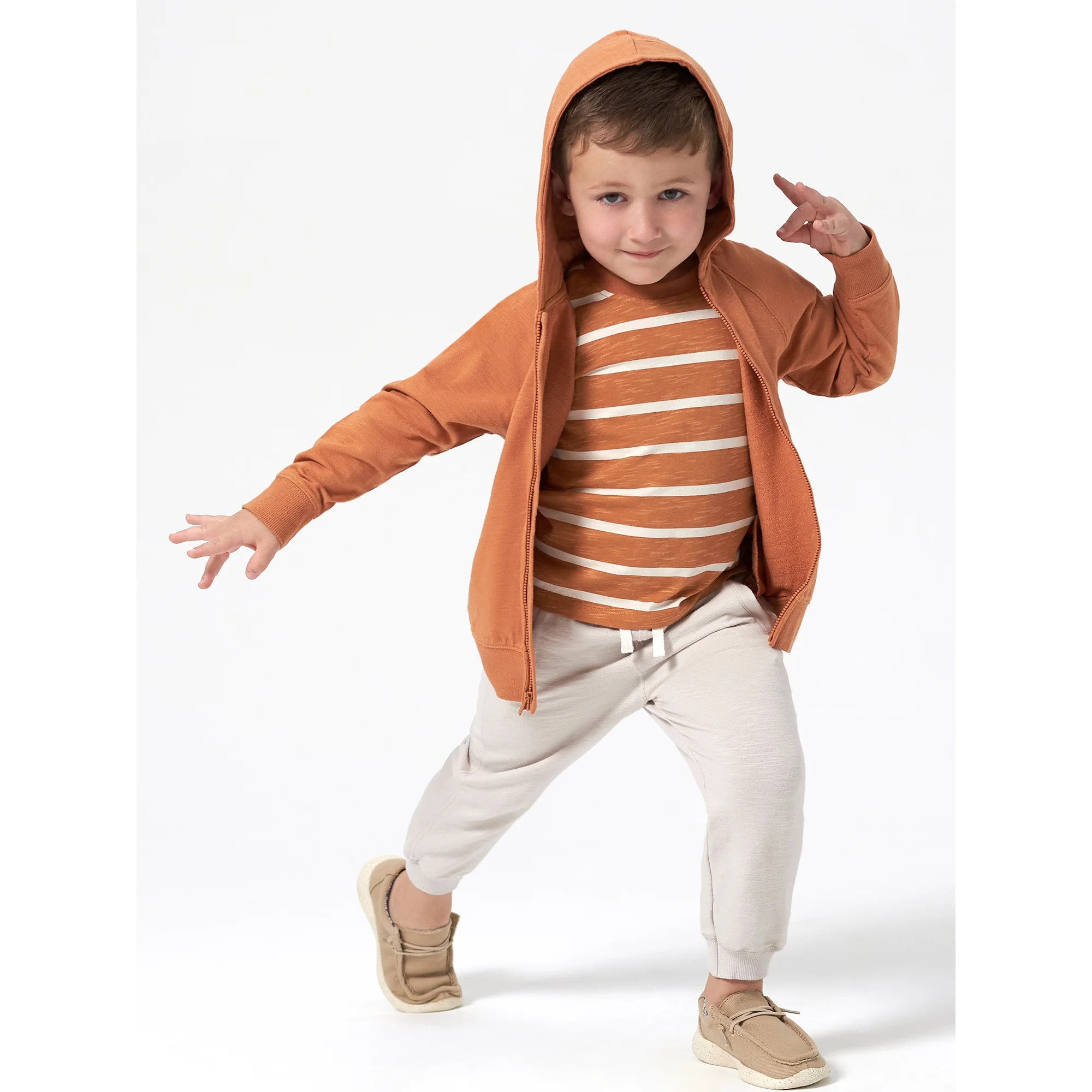 Modern Moments by Gerber Toddler Boy Zip-Up French Terry Hoodie, 12M-5T | Walmart (US)