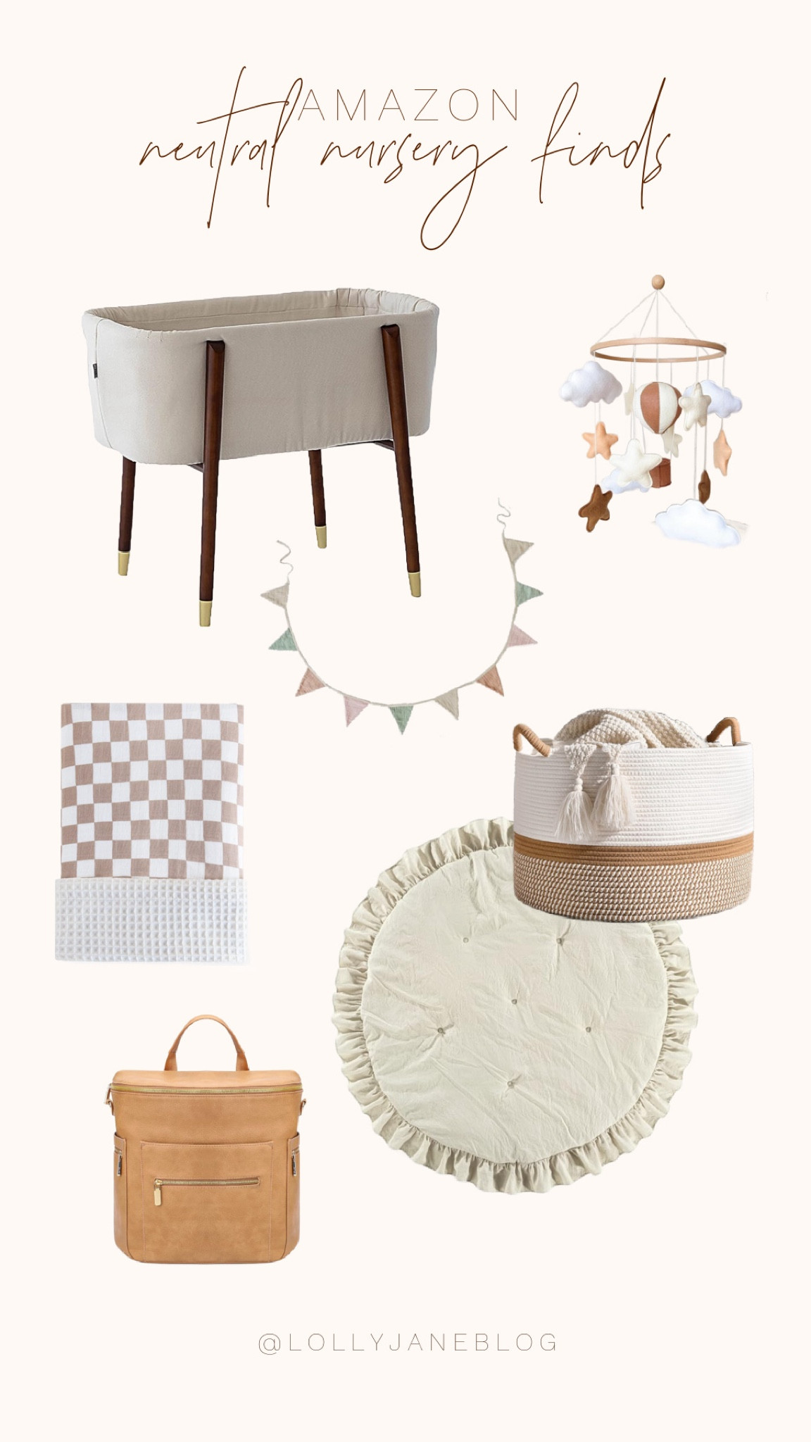 Amazon neutral nursery decor and finds! 🫶🏻

These finds are so stinkin cute. We are decor queens and we just can’t stay away from the nursery finds! We are in our grandparent era 💅🏼 So we need to be on trend for all the nursery things! 
From leather diaper bags, neutral decor, checkered baby blankets, and adorable bassinets to adorable neutral crib mobiles and baskets! 

#LTKHome #LTKBaby #LTKKids