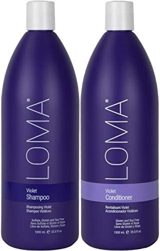Loma Hair Care Violet Shampoo Violet Conditioner Duo, 33.8 Fl Oz each | Amazon (US)
