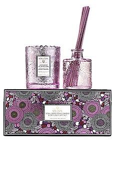 Voluspa Japanese Plum Bloom Scalloped Candle & Diffuser Gift Set in Japanese Plum Bloom from Revo... | Revolve Clothing (Global)