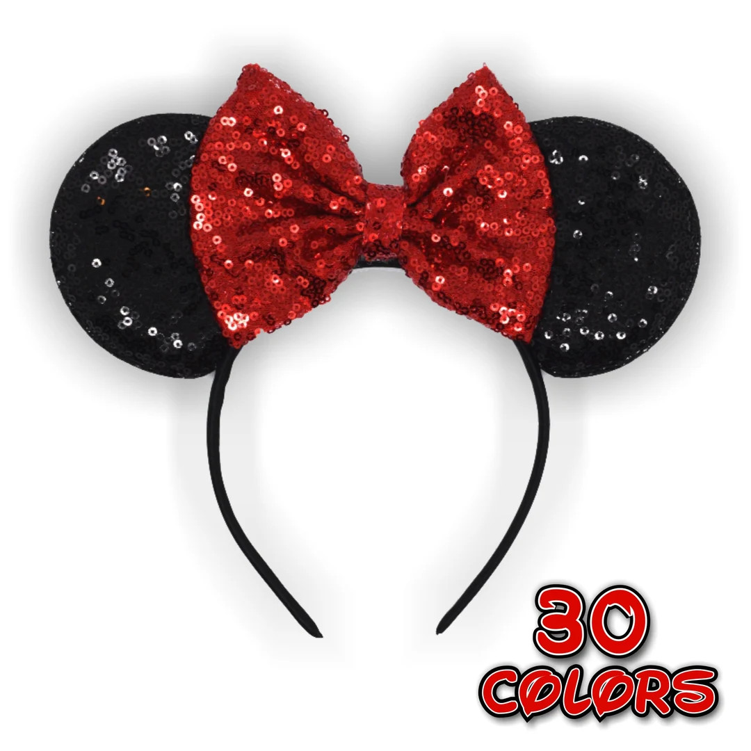 Magic Mouse Sequin Headband Ears 30 Colors to Choose From - Etsy | Etsy (US)