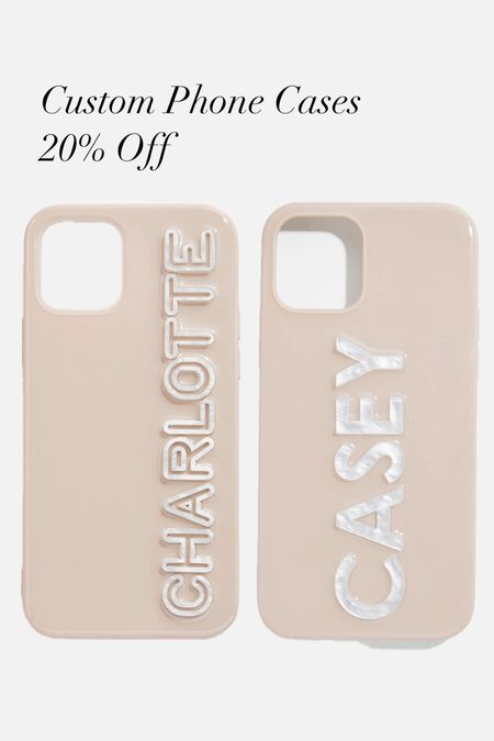 Bauble Bar custom phone cases 20% off