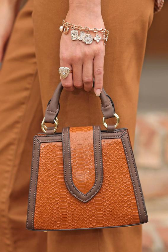 Structured Snakeskin Mini Crossbody | Cato Fashions