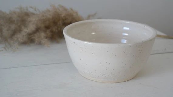 White Speckled Bowl | Etsy (CAD)
