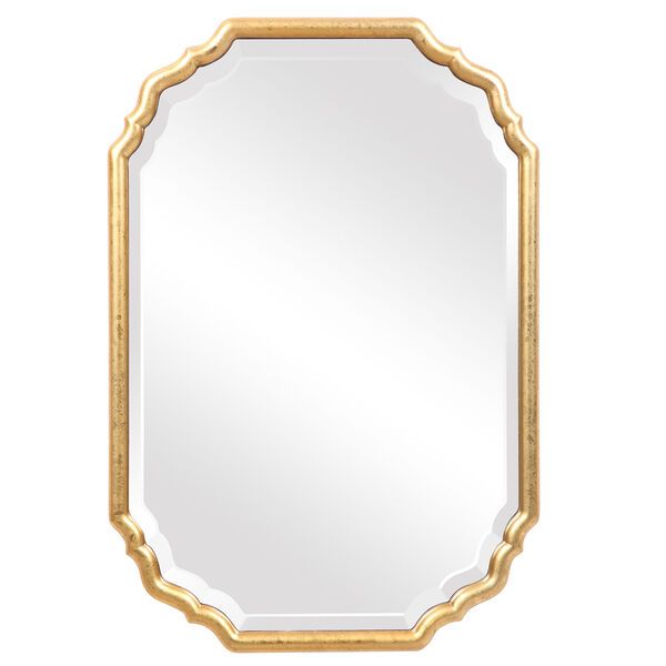 Cooper Gold Framed Wall Mirror | Bellacor
