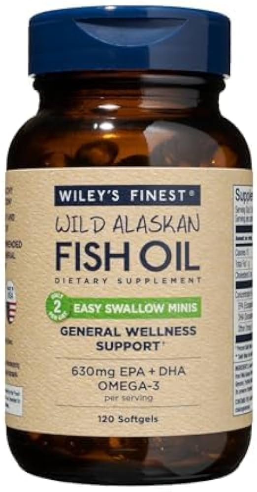 Wiley's Finest Wild Alaskan Easy Swallow Minis, 120 Count (Pack of 1) | Amazon (US)