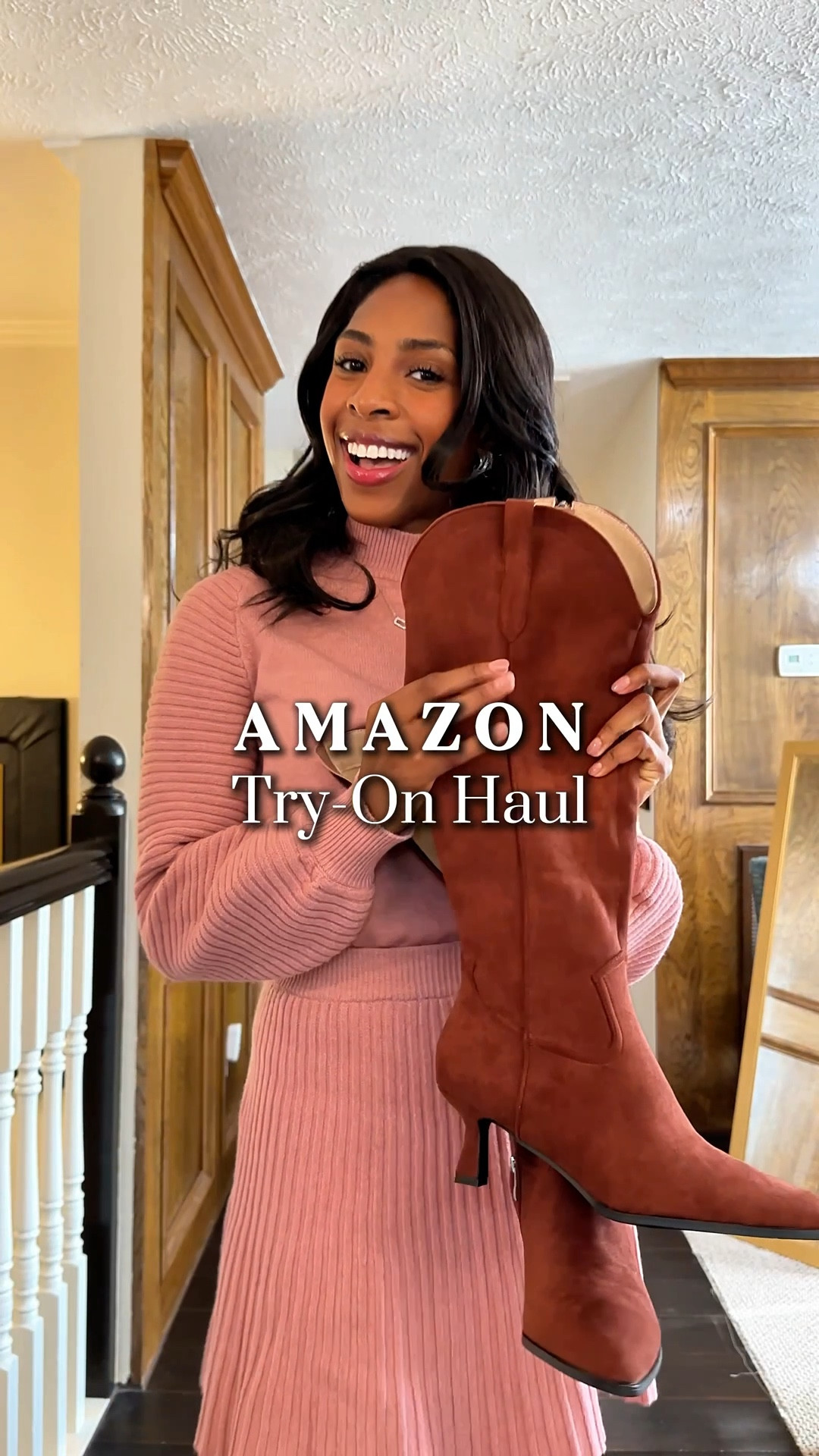 How cute is this matching set? Love how the boots have a tiny heel so they keep you comfortable while feeling elevated.

Wearing size small (5’9”). Tap for more colors!
.
.
.
.
.
Target fashion, Amazon finds, 
fall outfit inspo, cozy fall style, casual Thanksgiving outfit, dressy Thanksgiving outfit, matching set outfit, high neck turtleneck, cargo pants outfit, Target style, Amazon outfit ideas, fall wardrobe, chic and comfy, affordable fashion, fall capsule wardrobe, fall fashion 2025, neutral fall outfit