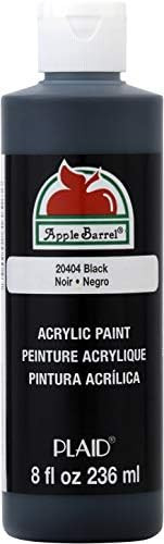 Apple Barrel Acrylic Paint in Assorted Colors (8 Ounce), 20404 Black | Amazon (US)