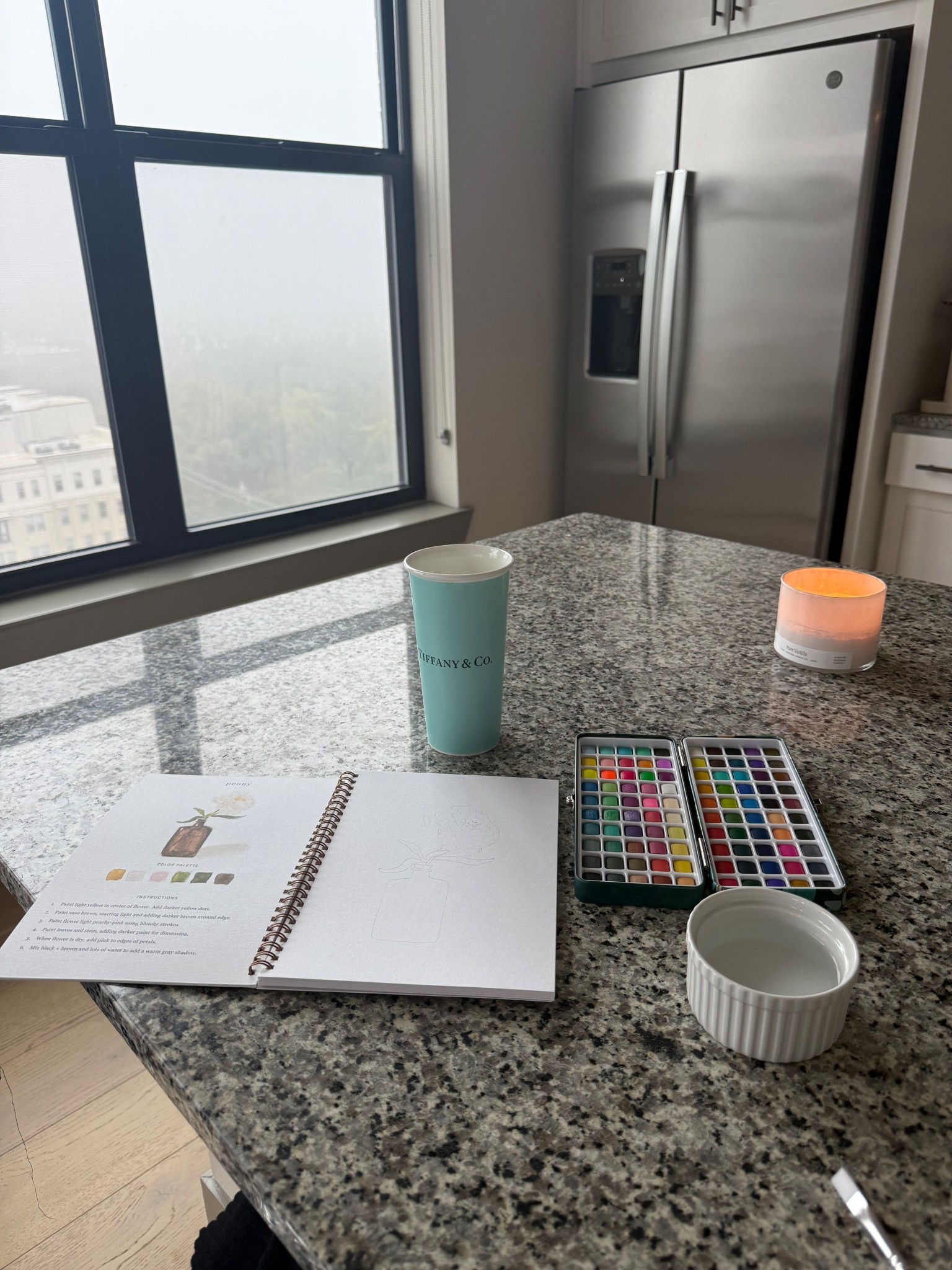 Water coloring is the perfect activity for a cozy foggy day. So relaxing and off the phone! Candle I linked is the absolute best - beeswax so it cleans the air and has the BEST vanilla smell.

#LTKHome