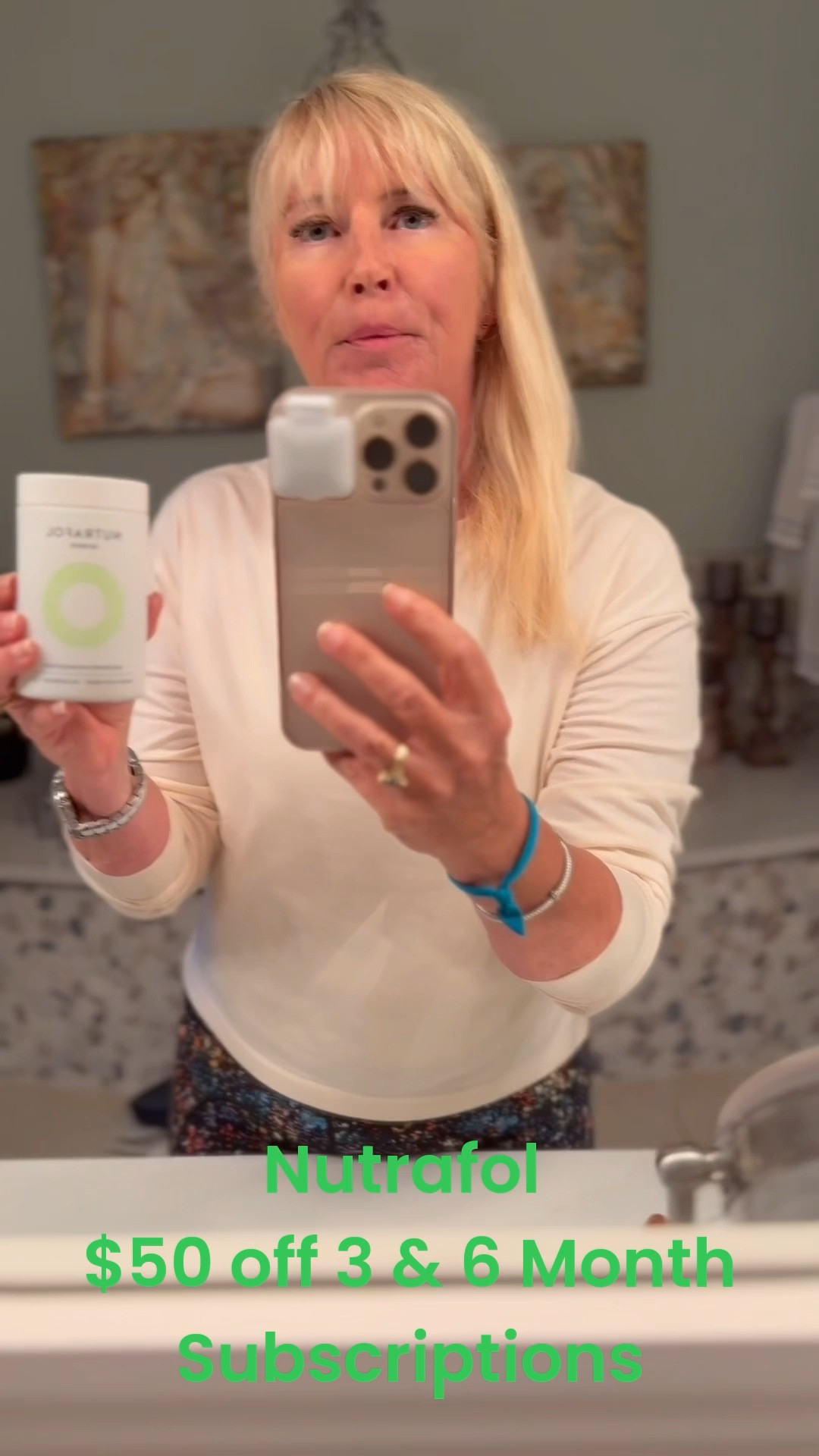 How do I keep my hair healthy and thick, even though I am over 65??? 

Nutrafol! It is a supplement that I take every day for hair growth and thickness! It also strengthens your nail! Get $50 off a 3 or 6 month subscription with the LTK code! 

#LTKSpringSale #LTKOver40 #LTKSaleAlert