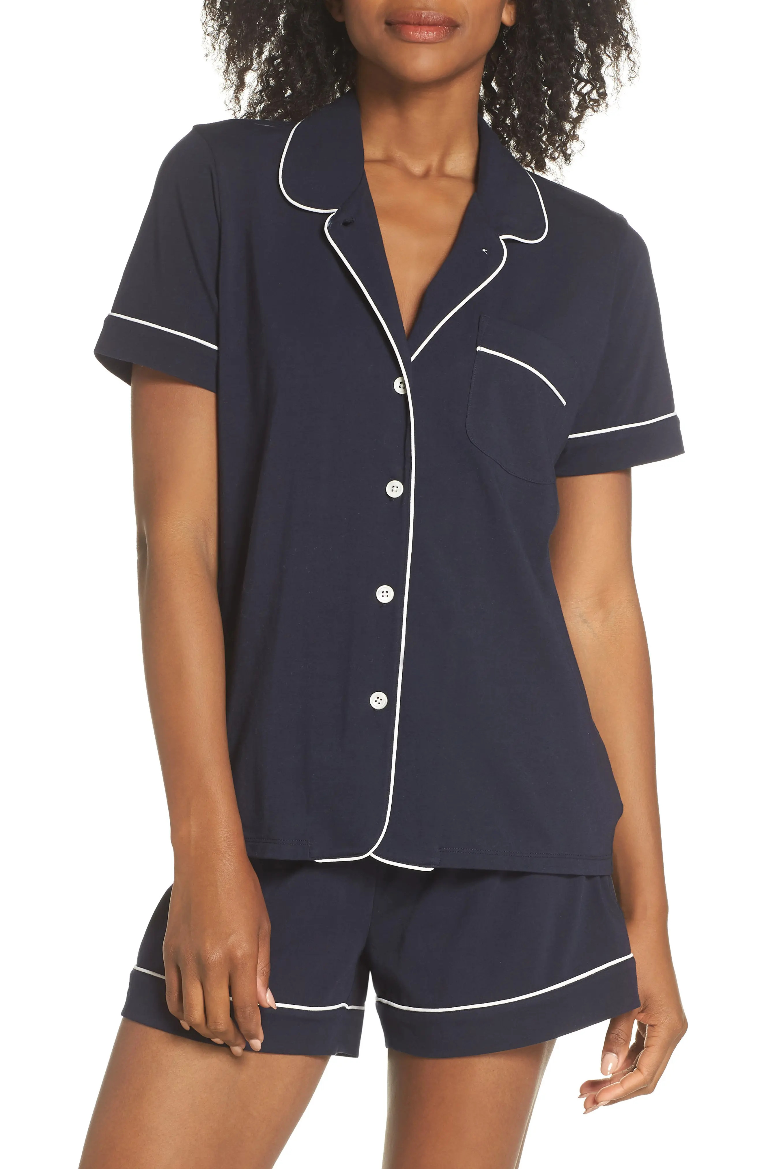 Women's J.crew Short Sleeve Knit Pajamas | Nordstrom