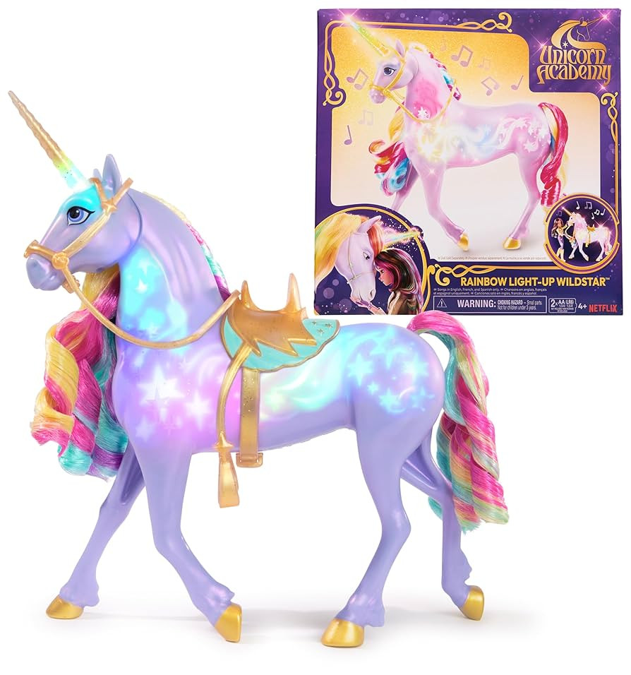 Unicorn Academy, Interactive Rainbow Light-up Wildstar with Lights, Sounds & Music, Dolls & Unico... | Amazon (US)
