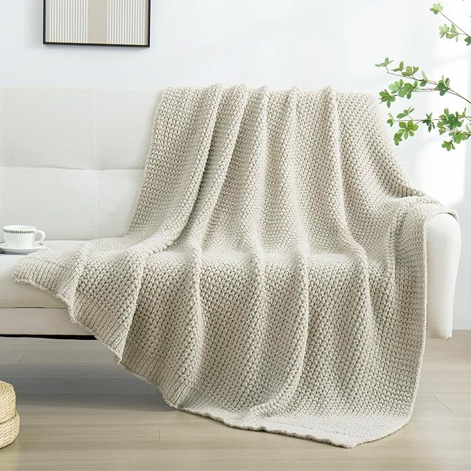 YIRUIO Microfiber Waffle Throw Blanket Weave Knit Super Soft Ultra Cozy Fuzzy Fluffy Warm for Liv... | Amazon (US)