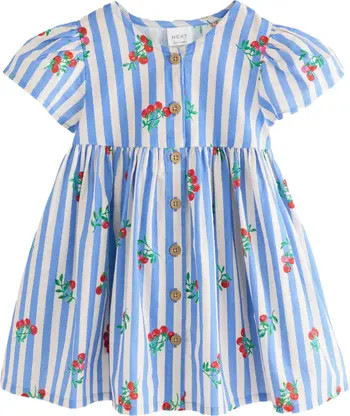 NEXT Kids' Fruit Stripe Cotton Party Dress | Nordstrom | Nordstrom