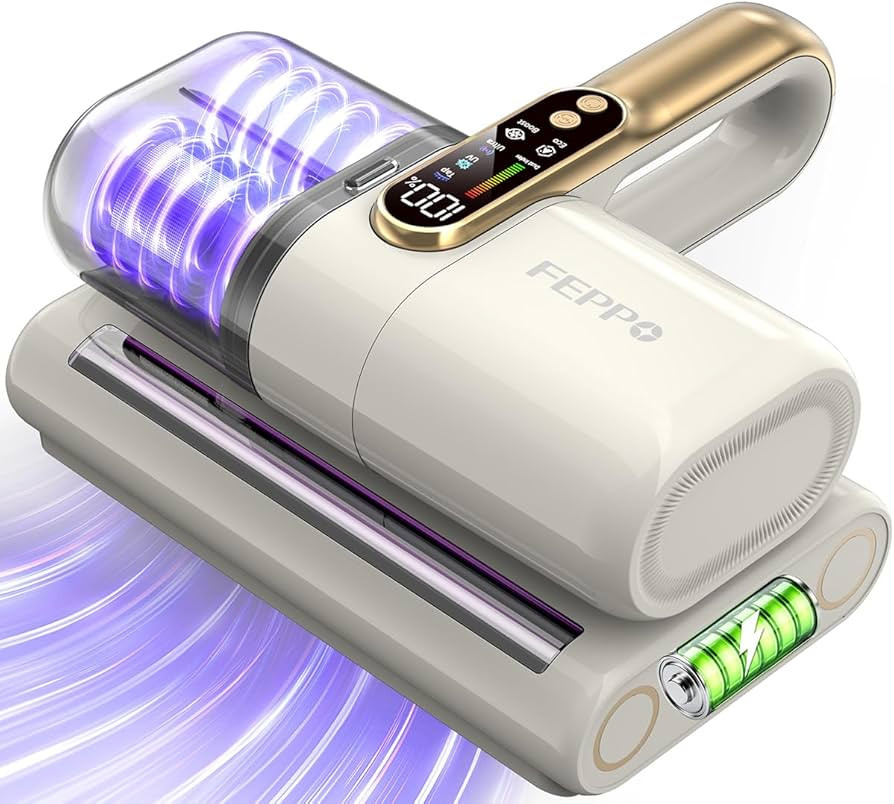 FEPPO Cordless Mattress Vacuum Cleaner, 18Kpa Bed Vacuum with 253.7nm UV-C Light, Ultrasonic, Dus... | Amazon (US)