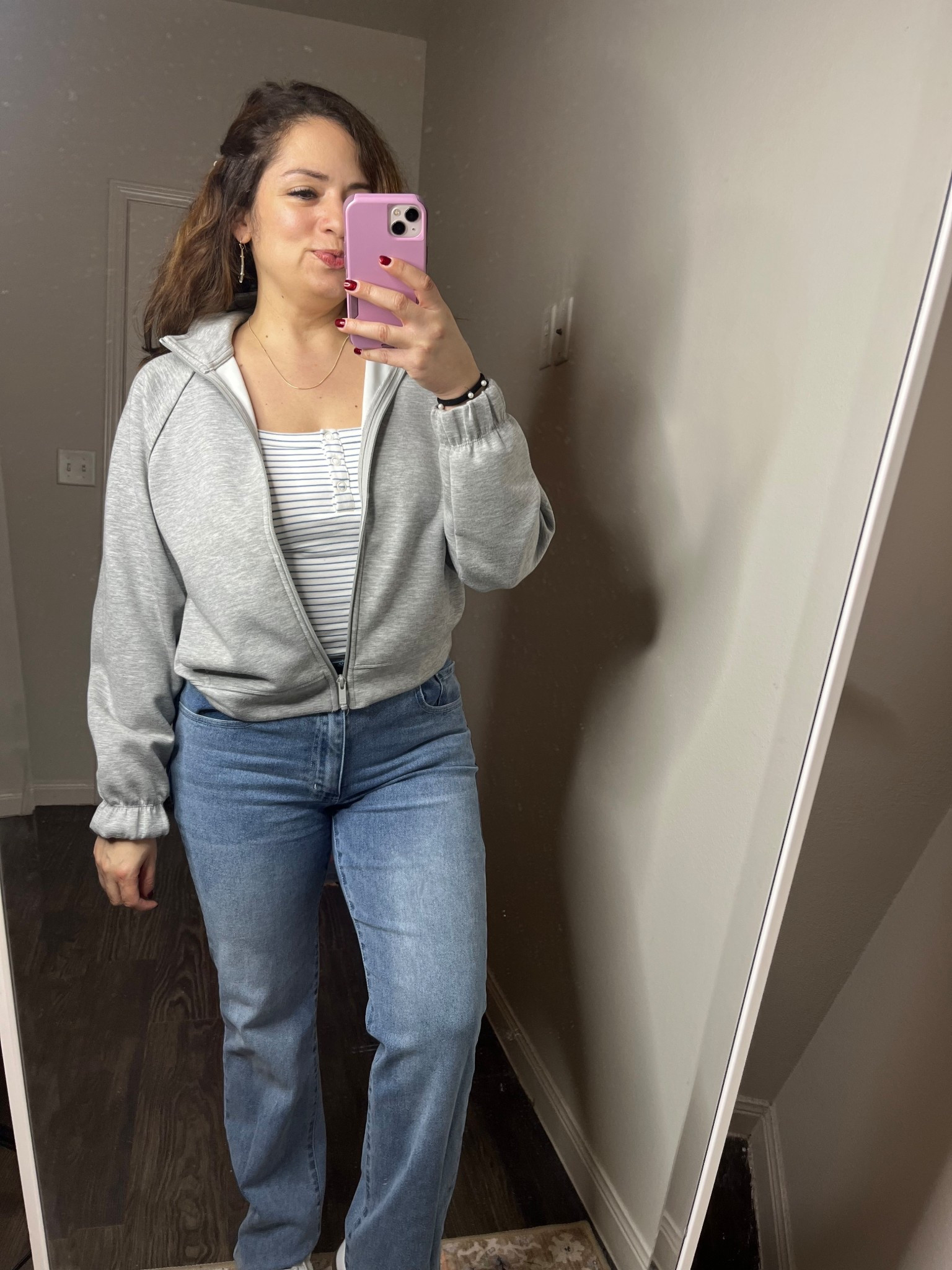Sharing two of my new fave finds from Target shown here as a casual wear but can be worn as active wear too to workout in 
Size small In zip up jacket 
Size medium in cropped Henley tank top 



#LTKSeasonal #LTKPetite