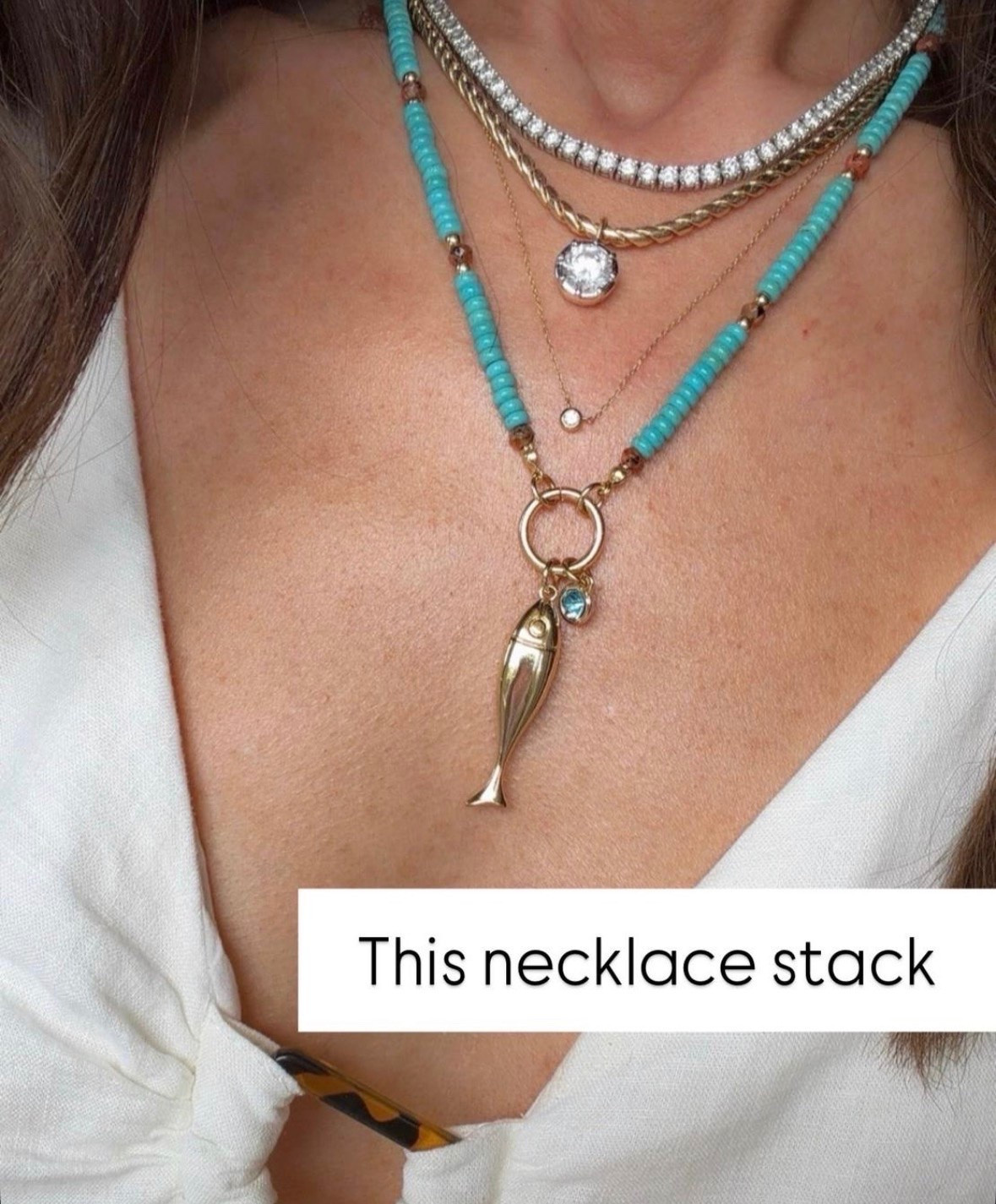 I always get compliments when I layer these together because they look like pieces I’ve collected over the years instead of buying all at once. Mixing different textures, lengths, and a pop of turquoise keeps the stack interesting, and I love that I can wear each necklace on its own when I want a simpler look.

layered necklaces, turquoise necklace, charm necklace, necklace stack, gold jewelry, everyday jewelry, summer accessories, statement necklace, layered gold necklaces, beach jewelry, jewelry styling, annabrstyle

#LTKgrwm #LTKSeasonal #LTKTravel