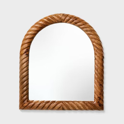 14"x16" Textured Wood Mirror - Threshold™ designed with Studio McGee | Target