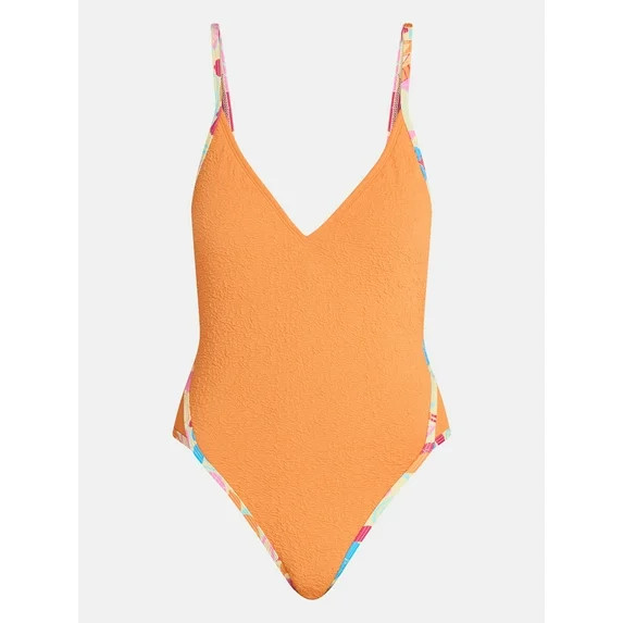 No Boundaries Kona Crush Binded One-Piece Swimsuit, Women's XXS-XXL | Walmart (US)