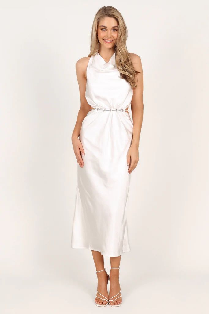 Aida Slip Dress - White | Petal & Pup (US)