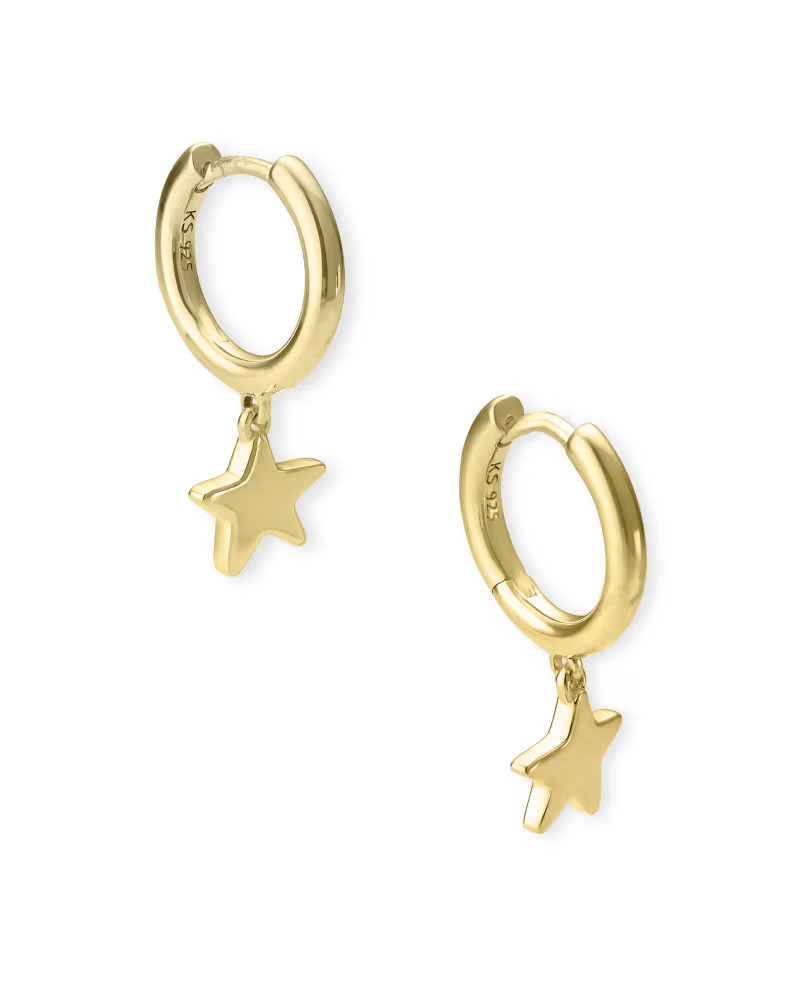 Jae Star Huggie Earrings in 18k Gold Vermeil | Kendra Scott