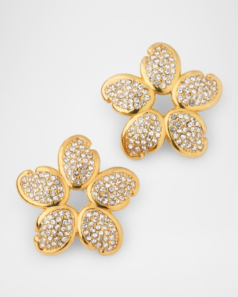 Crystal O Flower Earrings | Neiman Marcus